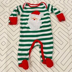 Starting Out Striped Santa pajamas. Sz 3 months
